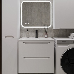 Style Line Мебель для ванной Марелла 60 Люкс Plus антискрейтч подвесная белая матовая – фотография-1
